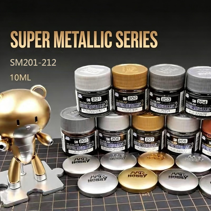 Tamiya Model Paint Set - 10ML Cat Minyak Metalik Efek Elektroplating