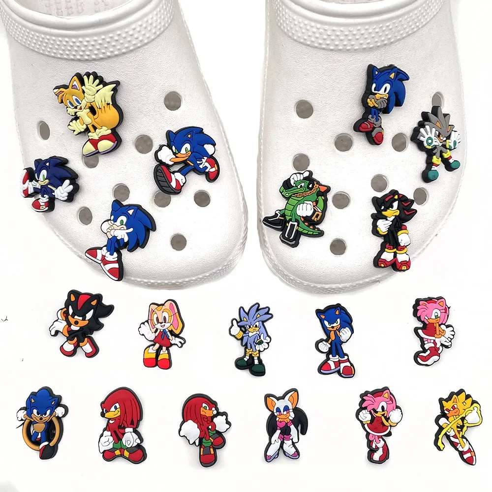 Model Kit Sonic - 20 Buah/Set Sepatu Lubang Landak Kartun