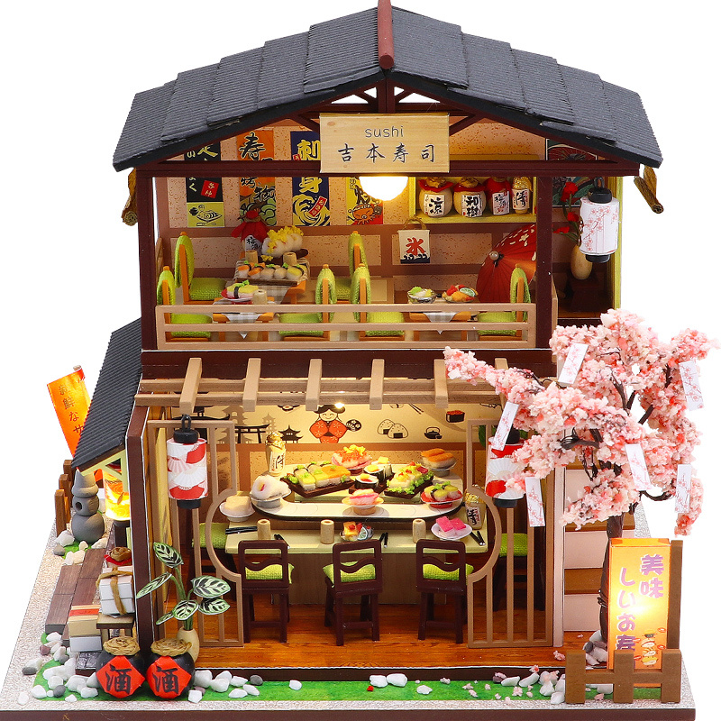 Model Kit House - Kit Model miniatur kayu DIY toko