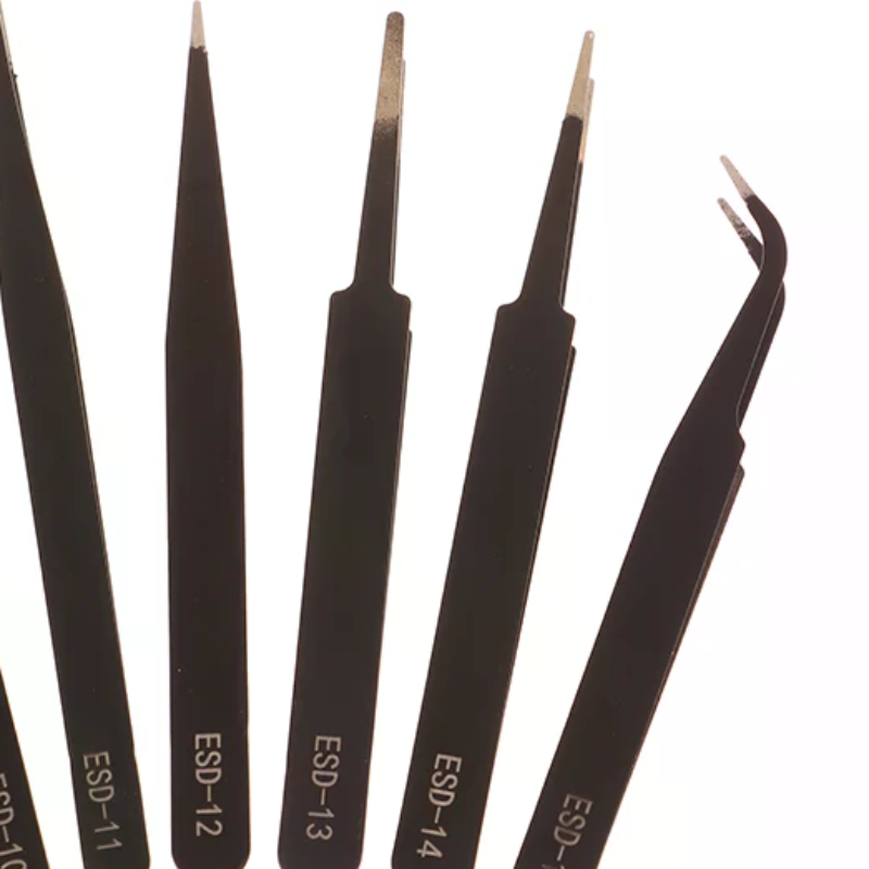 Model Kit Tweezers - Set Pinset Anti-statis ESD Presisi -6