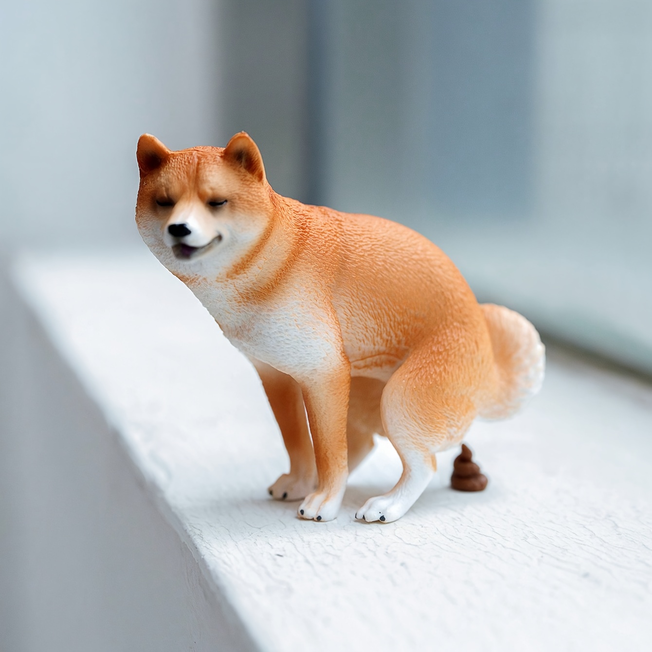 Model Kit Resin - Set Figurine Shiba Inu Lucu Skala