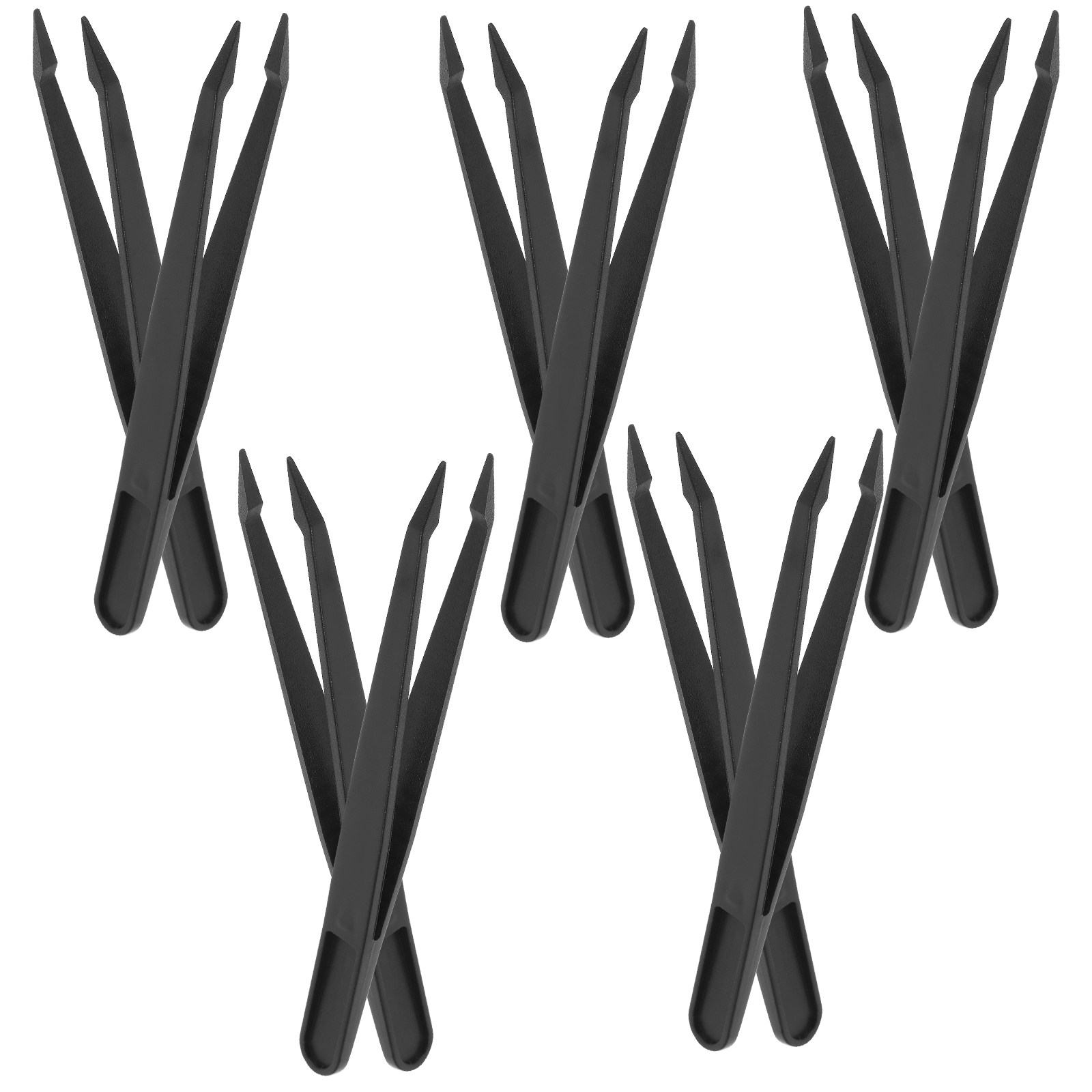 Model Kit Tweezers - 10 Buah Pinset Presisi Plastik Ujung