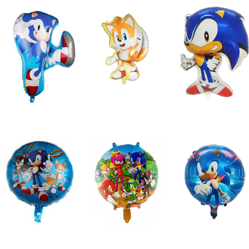 Model Kit Sonic - Balon Kartun Sonic Biru Berkilau Figur
