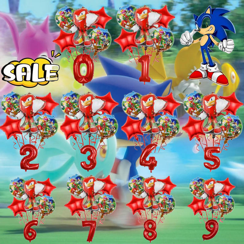 Model Kit Sonic - Set Kombo Digital Balon Kartun Game