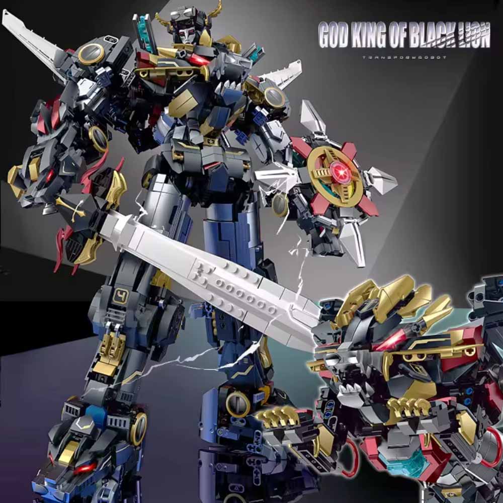 Model Kit Voltron - 3935PCS 3In1 Technical Beast God Black
