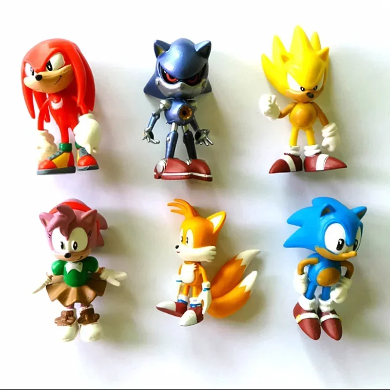 Model Kit Sonic - Set Mini Lucu 6 Buah Mainan