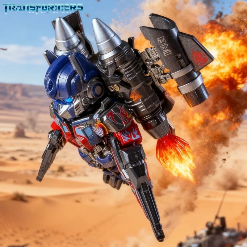 Model Kit Optimus - Optimus Prime Jetpack Transformers Blok Partikel