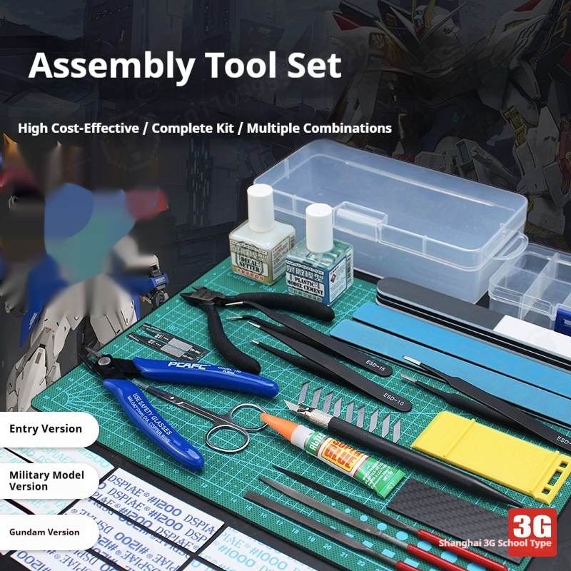 Model Kit Tweezers - Kit Alat Pembuatan Model, Pisau Pemotong