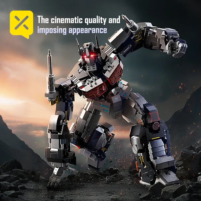 Model Kit Optimus - Optimus Prime Knight Transformer Robot Blok
