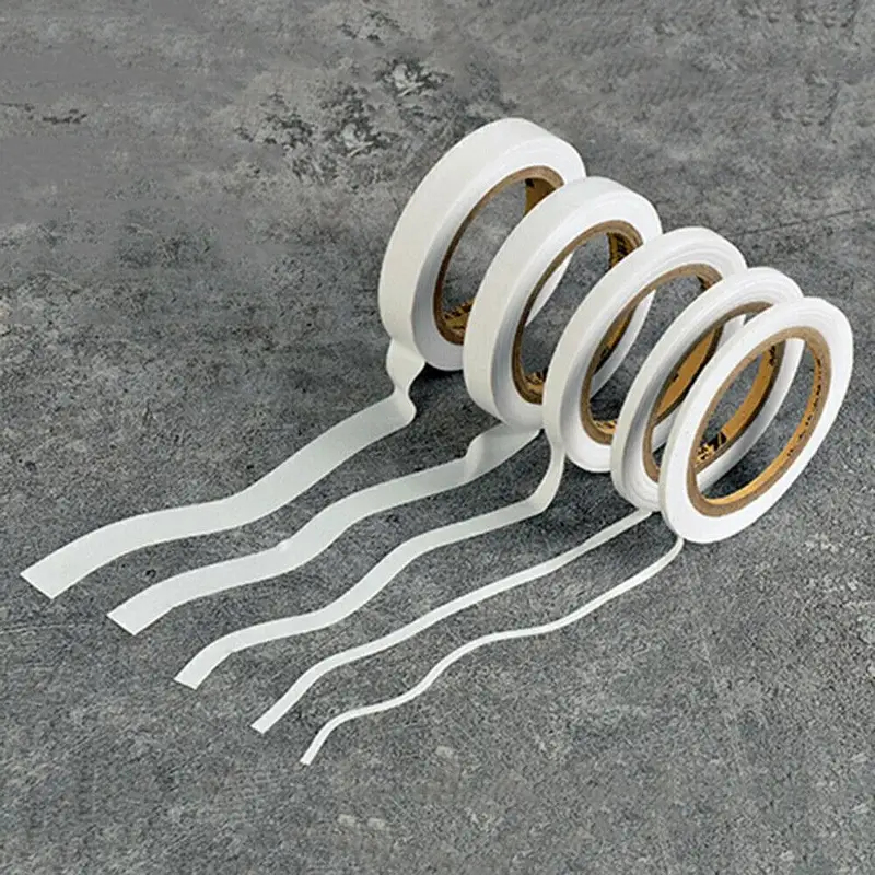 Masking Tape Thin - 2 Gulungan Selotip Lengkung Fleksibel Putih