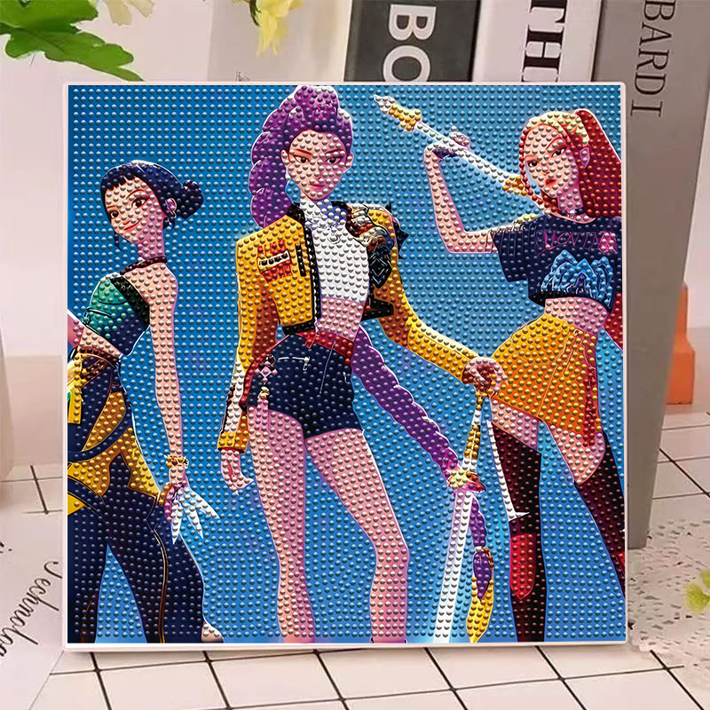 Model Kit Tool - Kit Lukisan Berlian Anime Hunters Gilrs