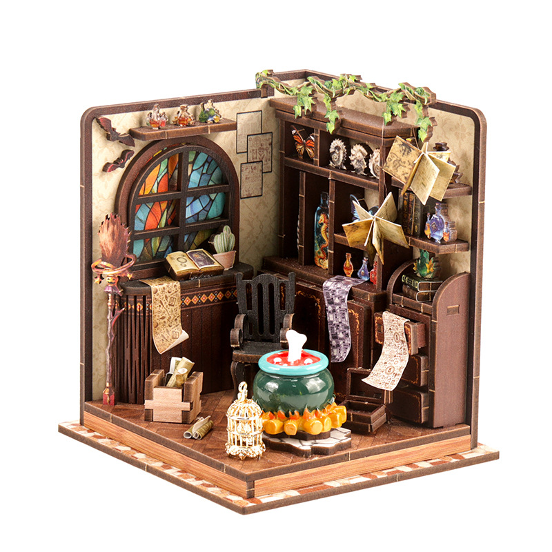 Model Kit House - Kit Model Miniatur Kayu DIY Bengkel