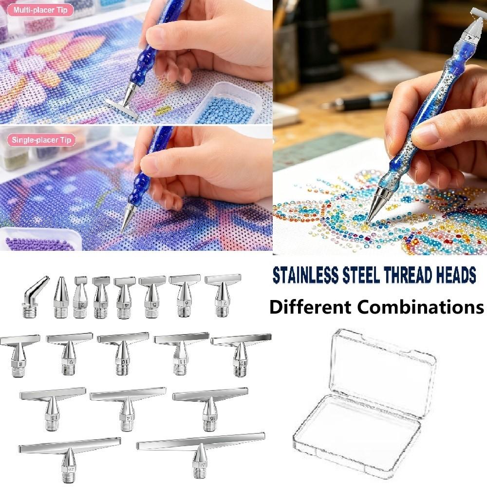 Model Kit Tool - Set Ujung Pena Lukisan Berlian Berulir