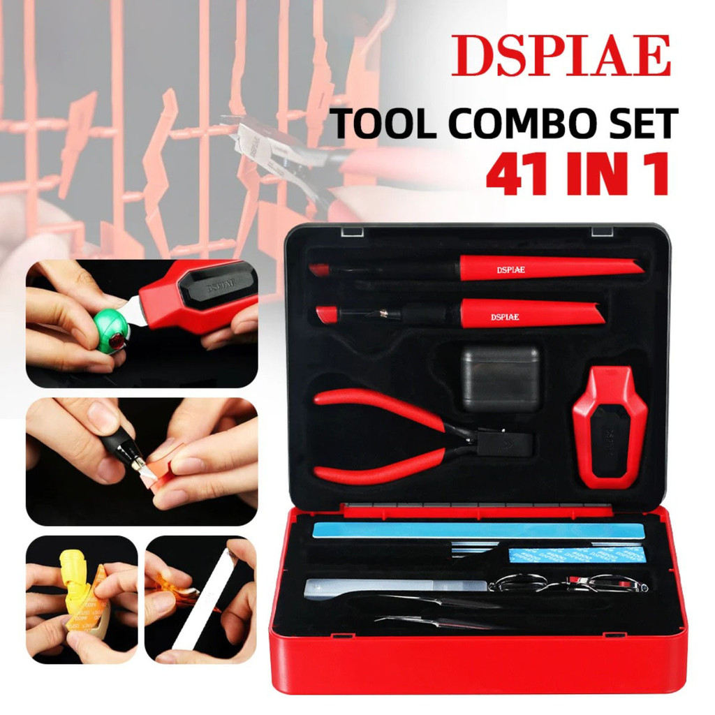 Model Kit Tweezers - DSPIAE TC-S01 Set Kombo Alat Perkakas