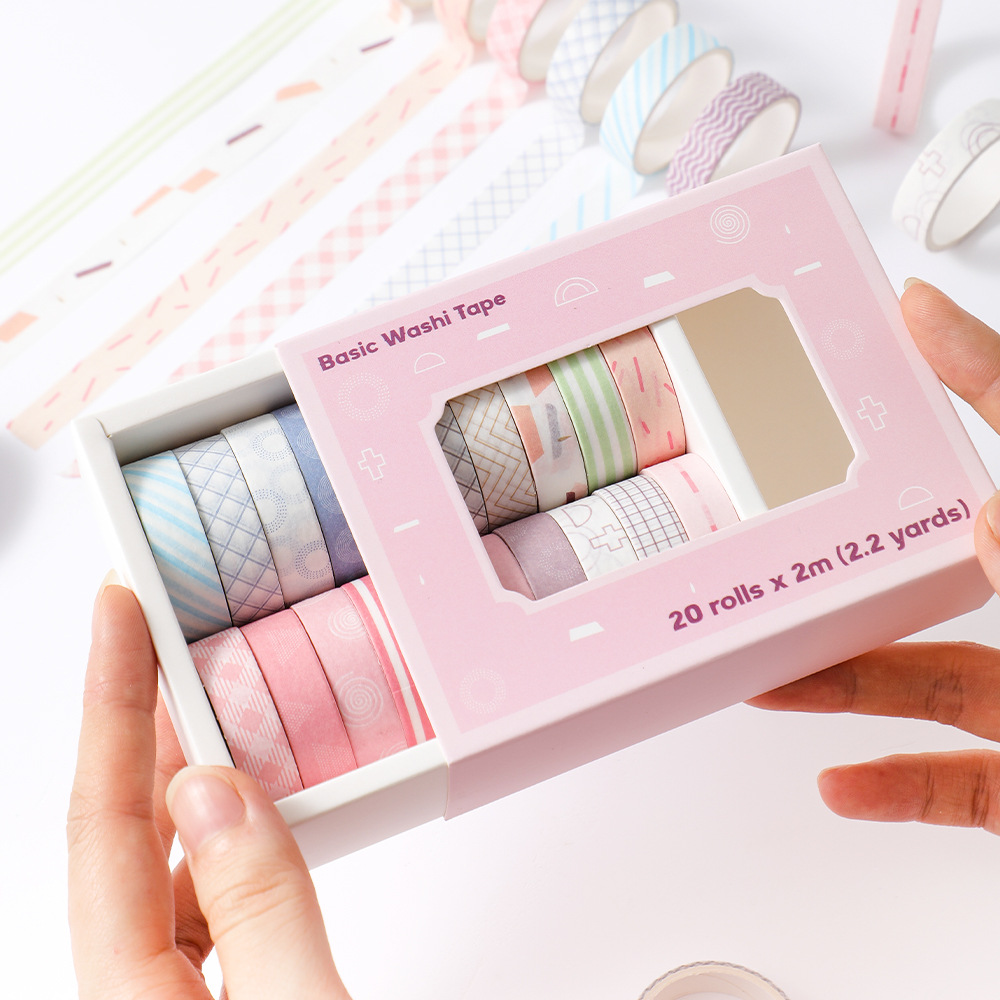 20 Gulungan Set Washi Tape Tip - Masking Tape Thin ulasan dan harga