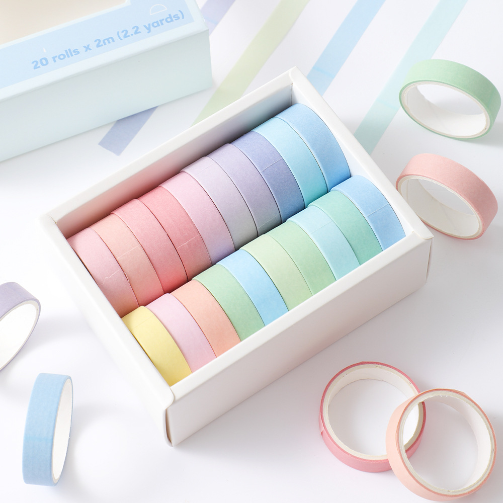 20 Gulungan Set Washi Tape Tip - Masking Tape Thin ulasan dan harga