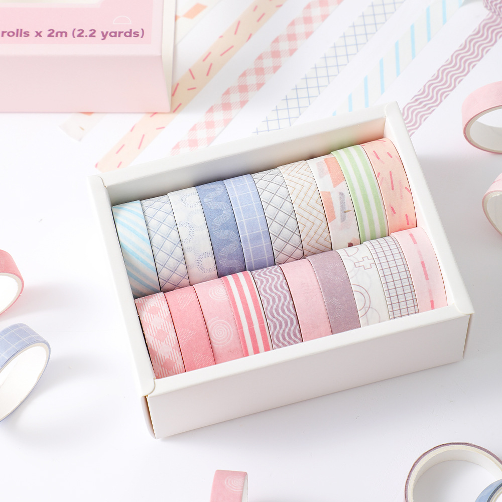 20 Gulungan Set Washi Tape Tip - Masking Tape Thin ulasan dan harga