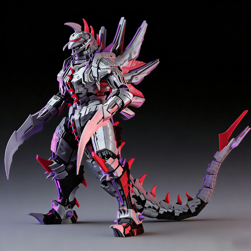 Figur Aksi Mech Gigan Generik, - Model Kit Kiryu ulasan dan harga