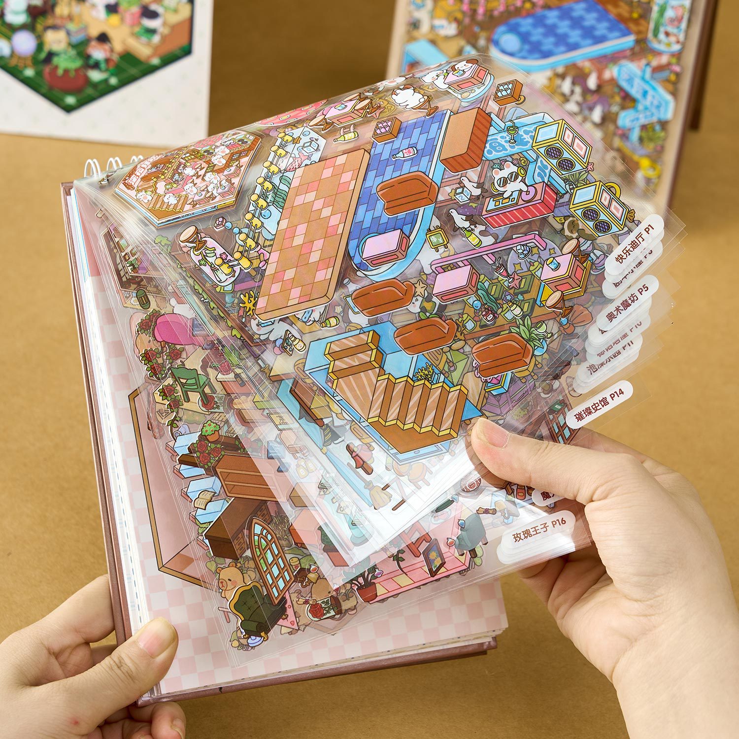 Buku Stiker Miniatur 3D, 40pcs - Model Kit Tweezers ulasan dan harga