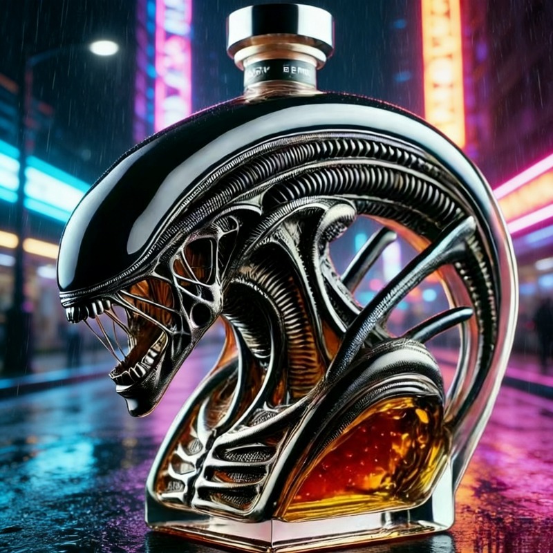 Botol Wiski Bentuk Xenomorph A - Model Kit Gundam ulasan dan harga