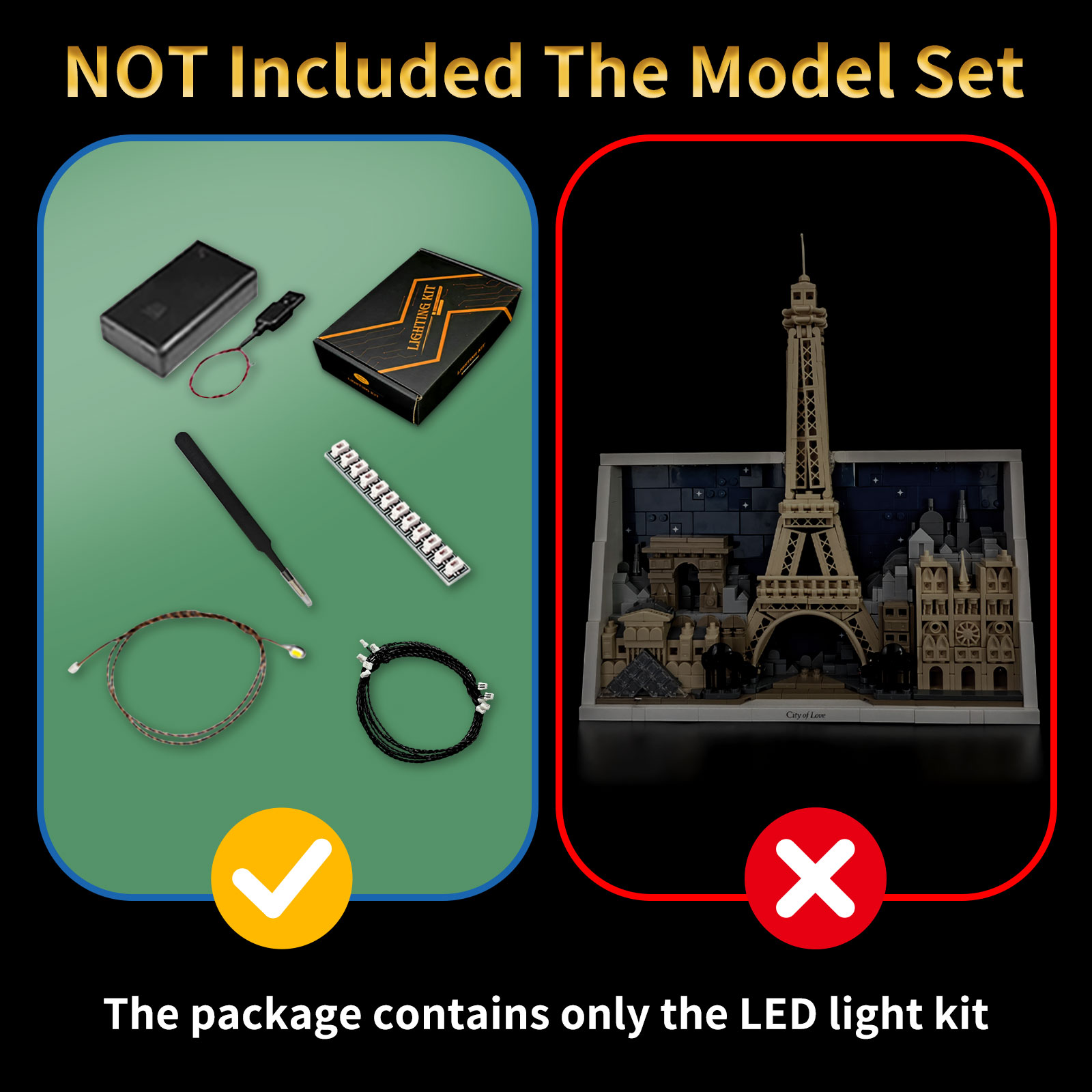 Kit Lampu LED LYBMTWF Kompatib - Lego Set City ulasan dan harga