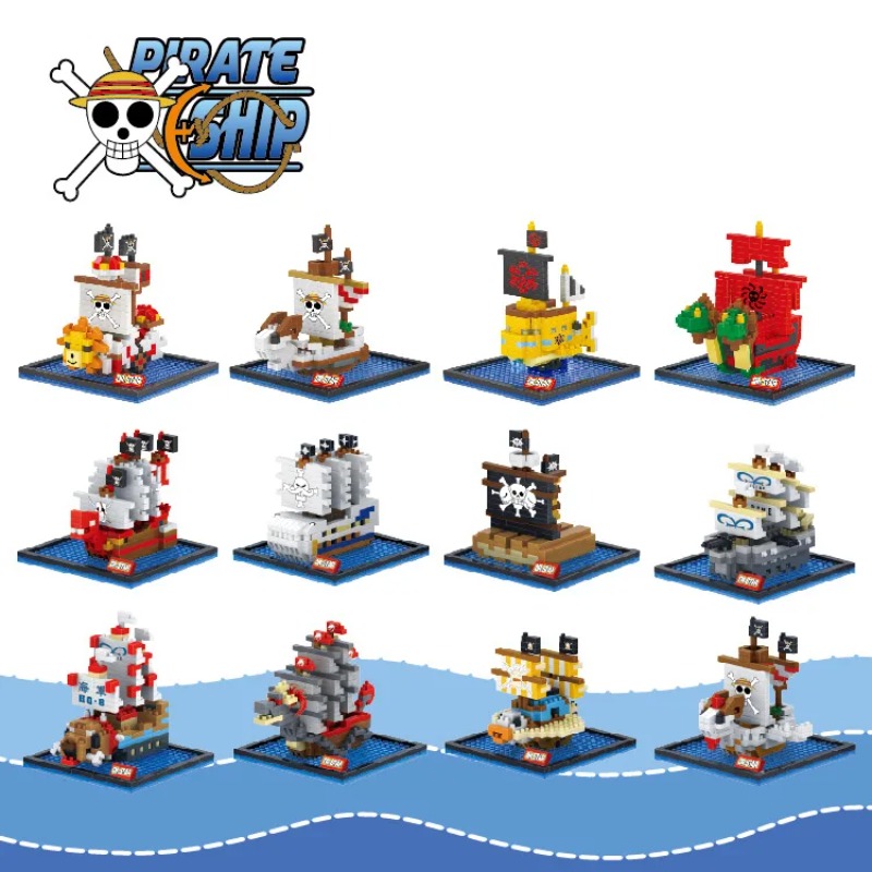 DR.STAR DIY 649-660 Mainan Blo - Model Kit One Piece Ship ulasan dan harga