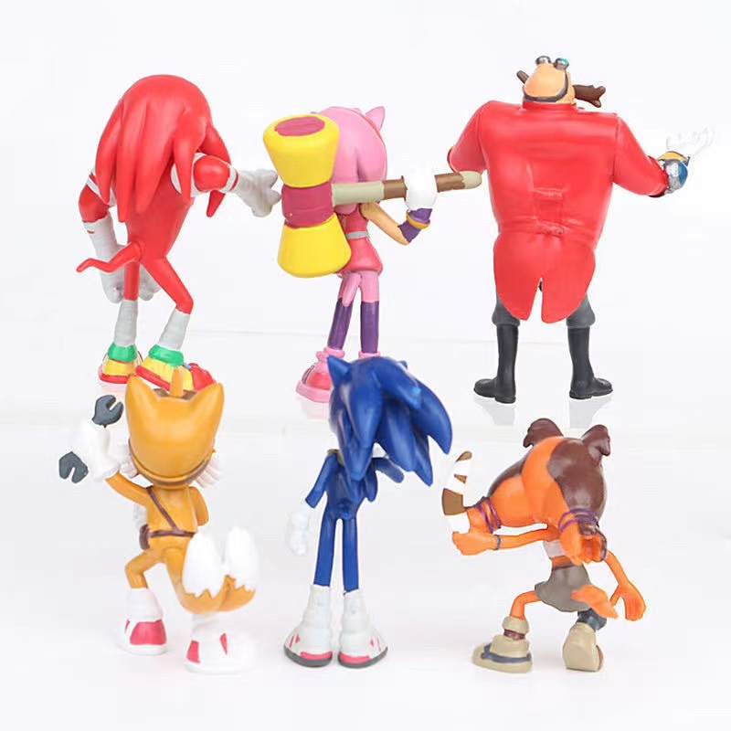 6pcs/Set Figur Aksi Sonic Tail - Model Kit Sonic ulasan dan harga