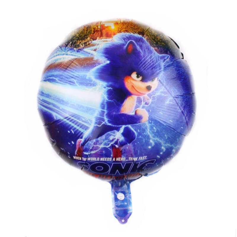 Balon Kartun Sonic Biru Berkil - Model Kit Sonic ulasan dan harga