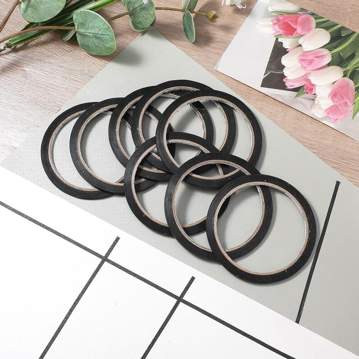 Pita Masker Tipis Hitam Untuk  - Masking Tape Thin ulasan dan harga