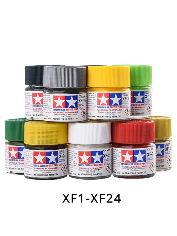 TAMIYA cat akrilik XF1-XF24 wa - Tamiya Model Paint Set ulasan dan harga