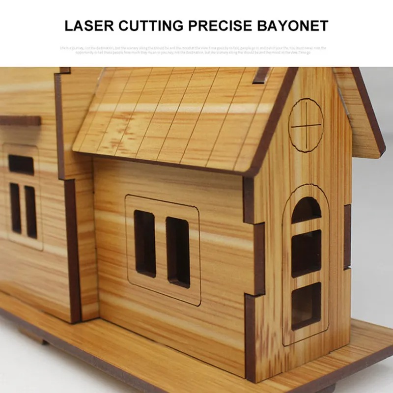 Permainan Model Puzzle Kayu 3D - Model Kit House ulasan dan harga