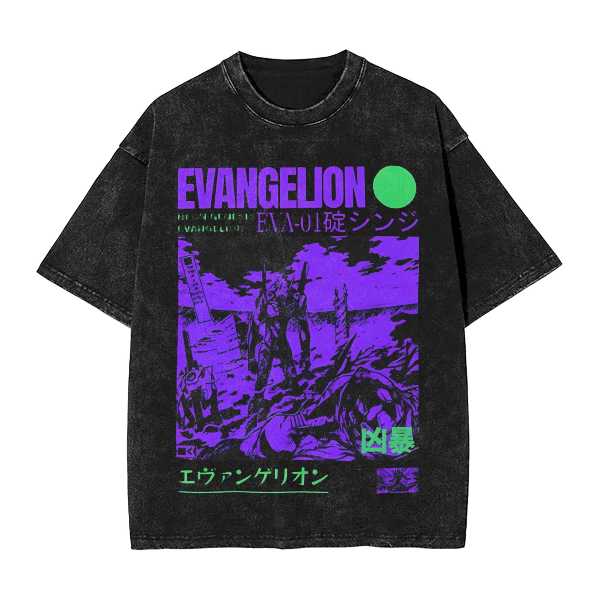 EVA Unit-01 Vintage Washed T-S - Model Kit Evangelion ulasan dan harga