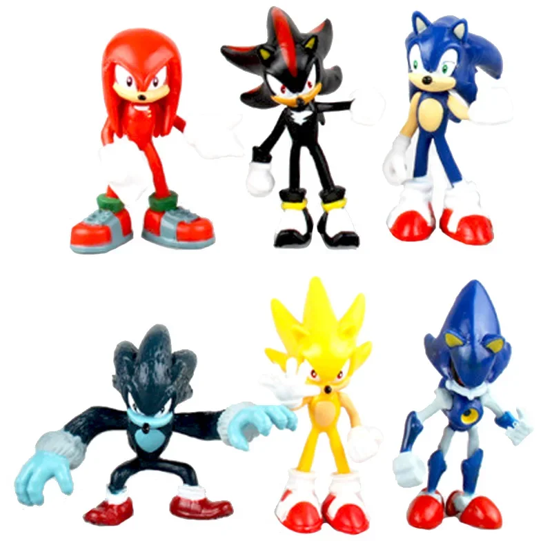 6 Buah/Set Figur Aksi Sonic Ta - Model Kit Sonic ulasan dan harga