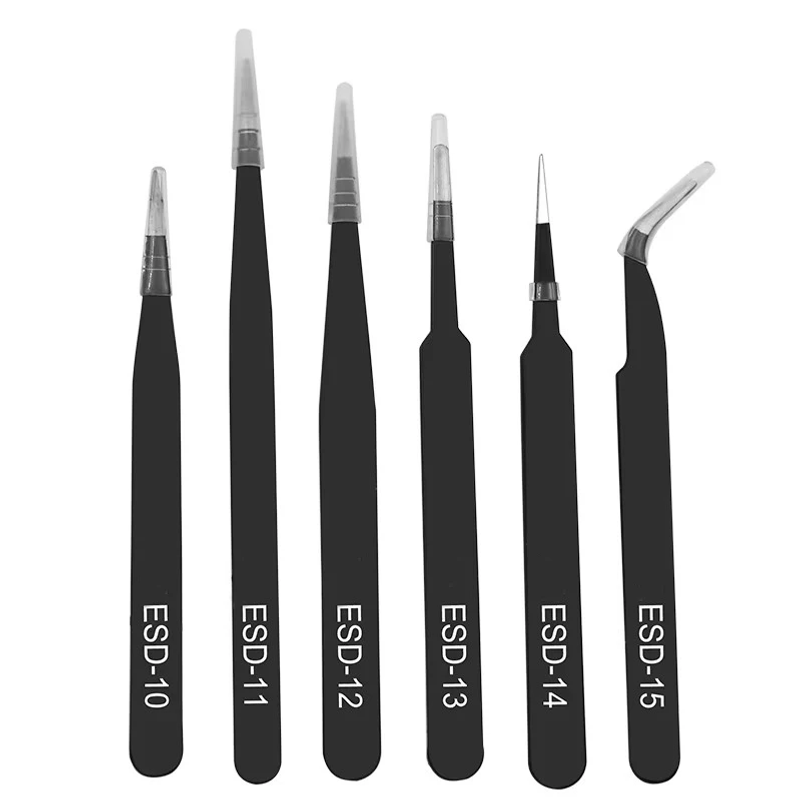 6 buah set pinset baja tahan k - Model Kit Tweezers ulasan dan harga