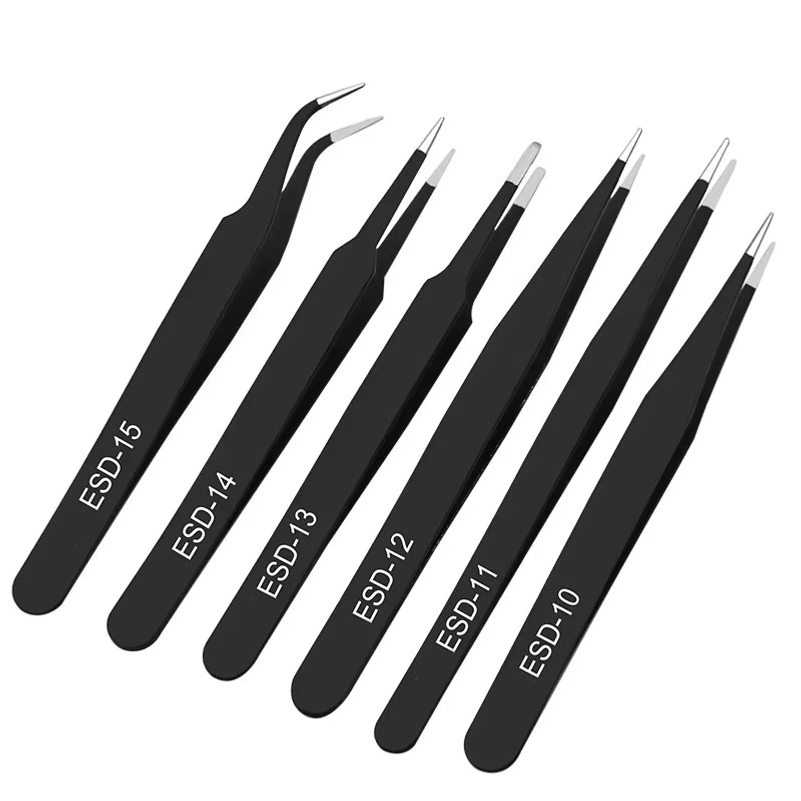 6 buah set pinset baja tahan k - Model Kit Tweezers ulasan dan harga