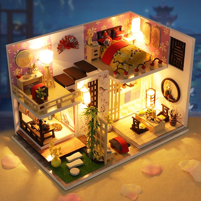 Kit Rumah Miniatur Gaya Loft J - Model Kit House ulasan dan harga