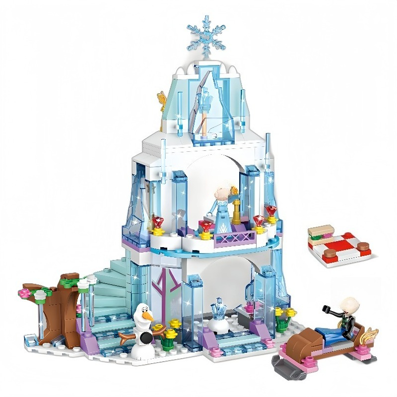 Set Blok Bangunan Kastil Es El - Model Kit House ulasan dan harga