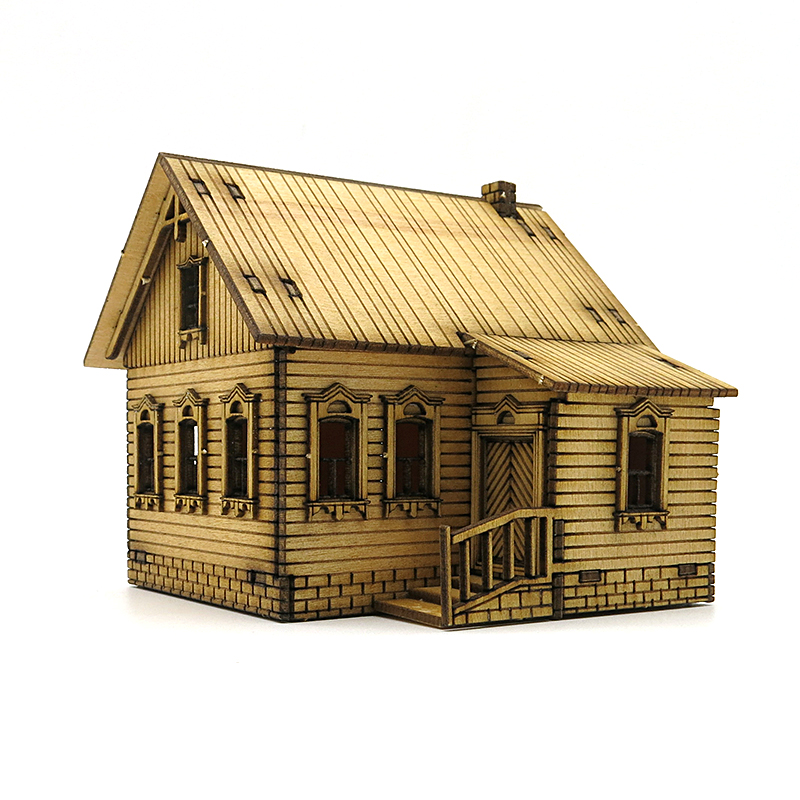 Rumah Kayu Rakitan 1/72 Arsite - Model Kit House ulasan dan harga