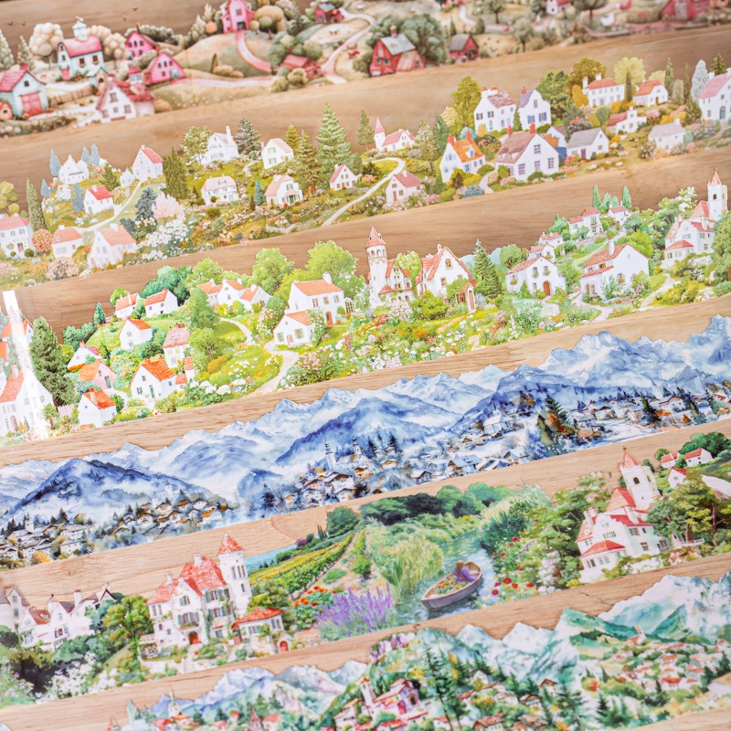 6 Gulungan 6Cm×200Cm Set Selot - Masking Tape Thin ulasan dan harga