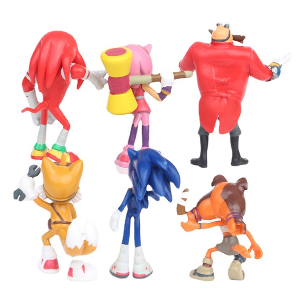 6 Buah/Set Figur Aksi Sonic Ta - Model Kit Sonic ulasan dan harga